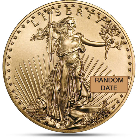 1 oz Gold American Eagle Coin obverse