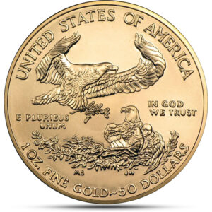 1 oz Gold American Eagle Coin reverse
