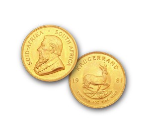 1-oz Gold South African Krugerrand coins - Random Year(s)