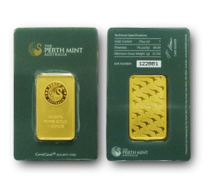 1 oz Perth Mint gold bar