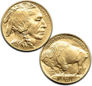 Impaired 1-oz Gold Buffalo Coin - .9999 fine Gold