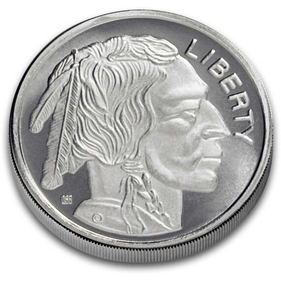 One troy ounce 999 fine silver Indian Obverse