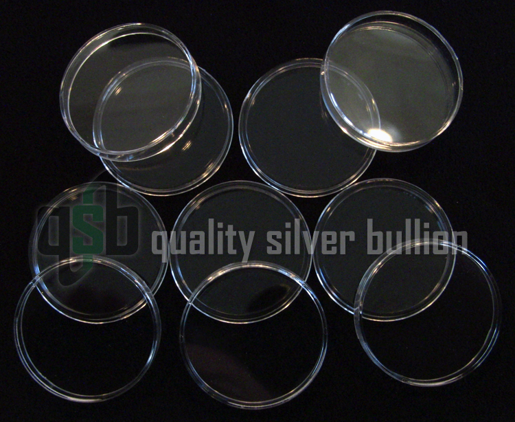 2oz Silver Queen's Beast/Turtle Coins 5 Double Thick 39mm Direct Fit Capsules 