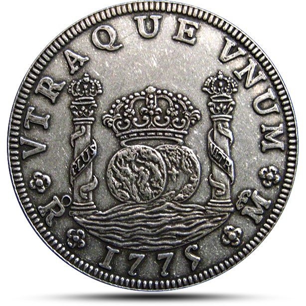 Collectors Classic Series Spanish Pillar Dollar 1 oz .999 Silver Antiqued Round